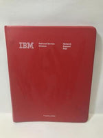 Vintage IBM Network Support Plan Binder Red