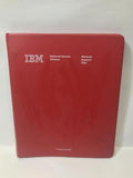 Vintage IBM Network Support Plan Binder Red