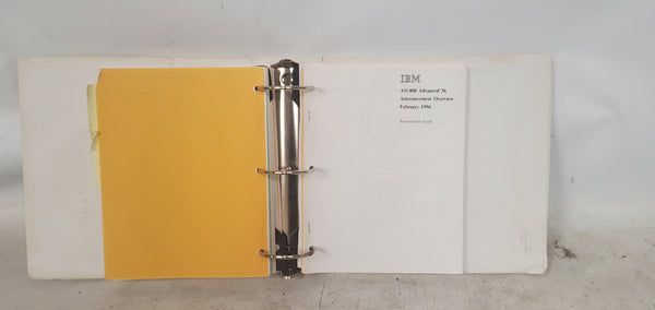 Vintage IBM AS/400 Advanced Overview + Student Training Book Folder ...