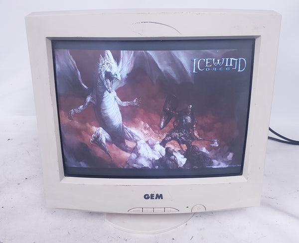 Vintage Gaming GEM DE-770 BA VGA CRT 16" Computer Monitor 2000