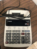 Canon P180-DH Printing Calculator 12 Digit 2 Color Clock & Calendar