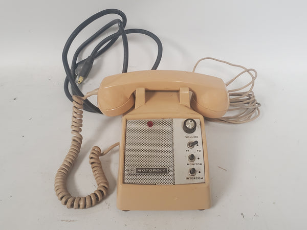 Vintage Motorola Comdial T-1380AE Intercom Desk Handset Phone Beige