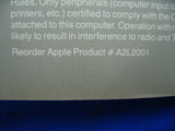 Apple IIe A2L2001 Owner's Manual 030-0356-B