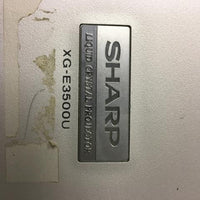 SHARP XG-E3500U LCD Multimedia Video Projector Lamp Hours Unknown