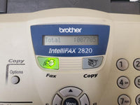 Brother IntelliFAX 2820 FAX-2820 Monochrome Fax Copier Printer Page Count: 7705