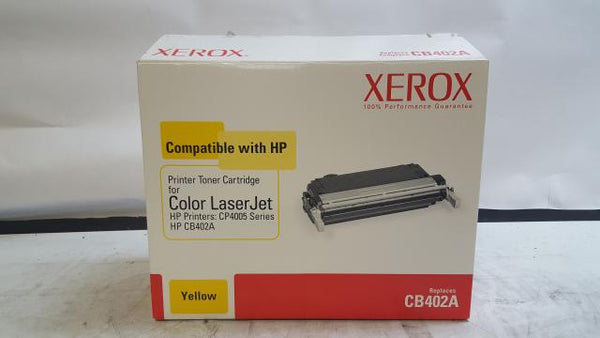 Xerox 6R1328 Yellow Toner Catridge for CP4005 Series Color Laserjet HP CB402A