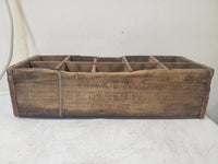 Vintage Frank Banko Bethlehem PA South Side Americana Wooden Drink Crate