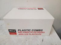 NEW Lot of 53 Ibico 15222 Desktop Finishing Systems 1" Black Plastic Combs