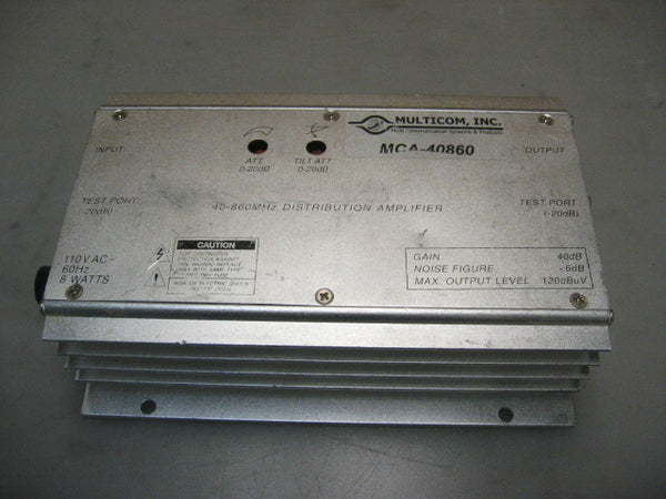 Multicom MCA-40860 40-860MHz Distribution Amplifier