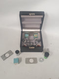 Vintage Wild Heerbrugg Binokularer Schrägtubus Microscope w/ Accesories