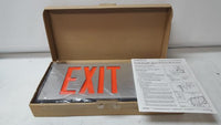 NEW Emergi-Lite DX1R-N Slave LED Die Cast Red Light Exit Sign