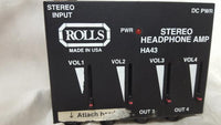 ROLLS HA43 Stereo Headphone Amp 4 Output