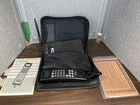 Motorola Vintage AirTouch Portable Car Phone With Antenna Pack, Battery and Bag