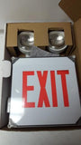 NEW Howard Lighting HL0229BR WLXTE Series Green Exit Sign For Wet Location Combo