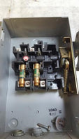 GE General Electric TG3221 30 Amp 240 Volt Fusible Disconnect Switch 2 Pole