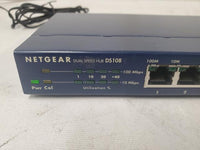 Netgear DS108 Dual Speed 10/100 Mbps 8 Port Ethernet Hub