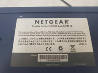 Netgear ProSafe FS116 16 Port 10/100 Ethernet Switch with Adapter