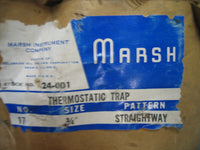 NEW Marsh No. 17 Straightaway Thermostatic Drip Trap 3/4"