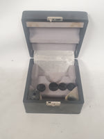 Vintage Wild Heerbrugg Binokularer Schrägtubus Microscope Case