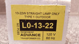 NEW Advance L0-13-22 Compact Fluorescent Ballast 120V 60Hz