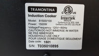 Tramontina 81500/100 1500W Induction Cooker Hot Plate As Is for Parts
