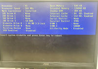 Vintage Acer 1832 K6 266MHz 130048KM RAM Desktop Computer No HDD 1998