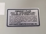 Vintage Northgate OmniKey Plus GT6OMNIPLUS1 Mechanical Computer Keyboard