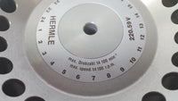 Hermle 220.59 V 01 Centrifuge Rotor 14,100 RPM