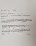 Vintage IBM Fortran Compiler First Edition January 6024012 1982