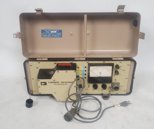 Vintage Turner Designs 10-005 R Fluorometer w/ Case and Power Cord