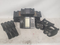 Lot of 8 Mitel 5320 IP Business Office Desktop Phone LCD Display Black No Cords