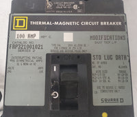 Square D FAP321001021 100 Amp 240 Volt Series 2 3 Pole Circuit Breaker