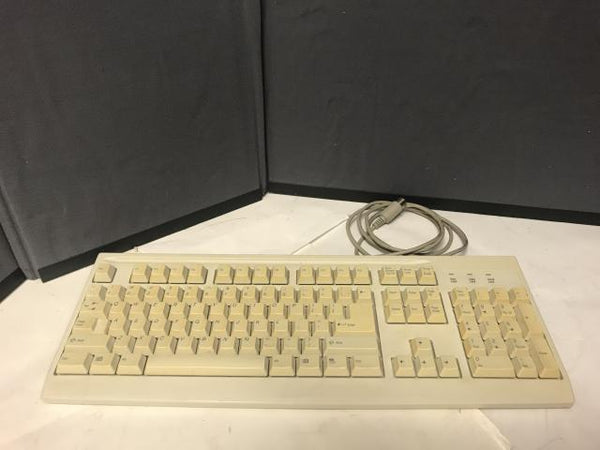 Vintage Mitsumi KFK-EA4XA Mechanical Computer Keyboard w/ 5 pin DIN cable