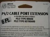 Wood's PS/2 Cable Port Extension Mouse/Keyboard 5987 NEW