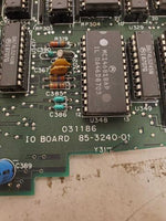 Zenith 85-3240-01 031186 Vintage I/O Board, Cracked