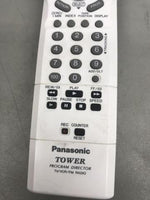 White Panasonic Tower Program Director Remote LSSQ0192 - TV VCR FM Radio