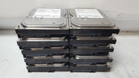 Lot of 10 Hitachi HDS721025CLA382 250GB Hard Drives 3.5" SATA HDD