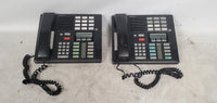 Lot of 2 Norstar NT8B20AF-03 Business Office Telephone Phone Black Handset