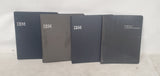 Lot of 4 Vintage IBM Computer Binder Folders Black
