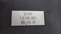 Westinghouse K3200P Circuit Breaker 200 Amp 600 Volt