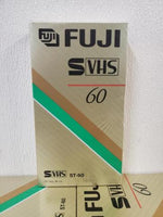 NEW Lot of 5 Fuji ST-60 VHS SVHS Videocassette Tape 60