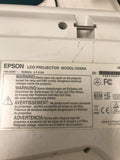 Epson H298A LCD Projector Powerlite Pro G5200W w Remote Lamp Hours Used 227 HDMI
