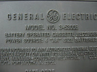 GE 3-5300B Compact Cassette Recorder