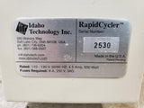 Idaho Technology RapidCycler 2530 Thermal Cycler Sensor Error