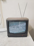 Retro Gaming Magnavox 14" CRT VHF/UHF Faux Wood Broadcast Antenna TV Television