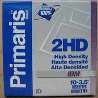 NEW 10 Pack Primaris 2HD High Density 3.5" Floppy Disk Diskettes 1.44MB