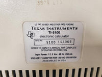 Vintage Texas Instruments TI-5100 Electronic Business Analysis Calculator
