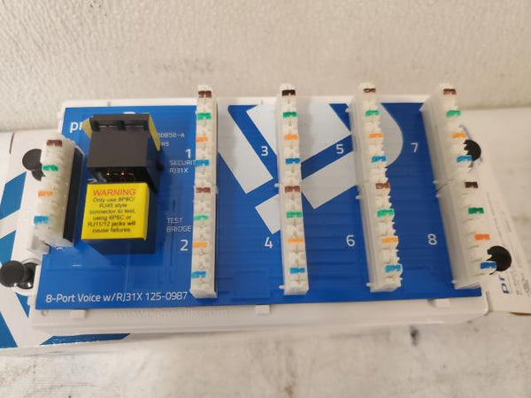Primex 125-0987 8-Port Voice / RJ31X Module Patch Panel – ThatThingYouLove
