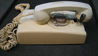 Bell Systems White Rotary Dial Wall Mount Telephone