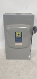 Square D D-323N Safety Switch J-353640 Enclosure w/ 2 Fuses